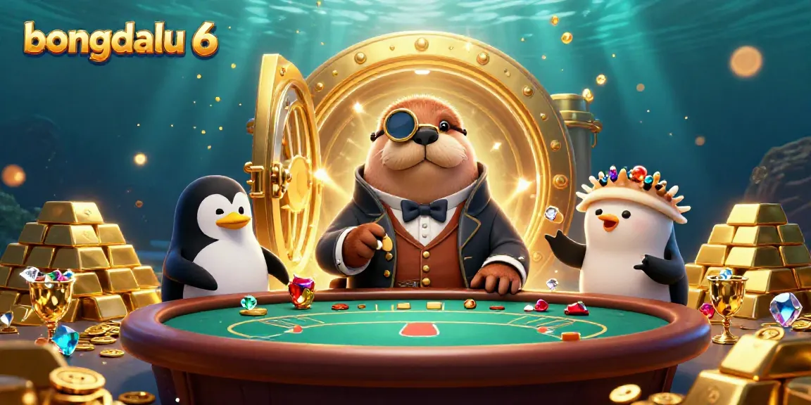 Experience thrilling underwater poker with bongdalu 6 and vivid casino elements in this colorful 3D scene.