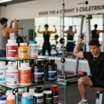 Unieke Pharma Steroïden Winkel met sporters die intensief trainen en supplementen gebruiken